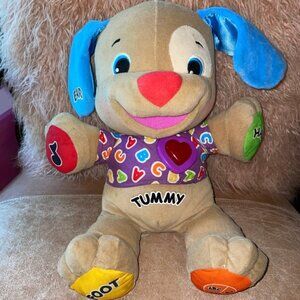 Fisher Price Laugh and Learn Dog Puppy ABC Talking Plush Musical Toy Learning